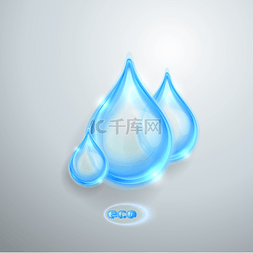 玻璃雨图片_蓝色闪亮水滴