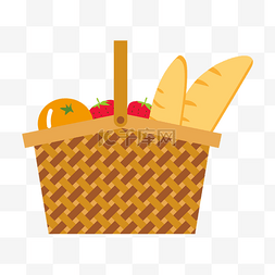 水果野餐篮剪贴画