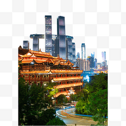 来福士线描图片_城市夜景夜晚建筑物建筑