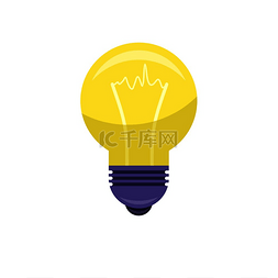 能源电灯泡图片_孤立在白色背景上的电灯泡。