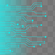 电子芯片电路图科技线条