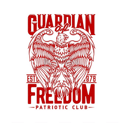 硬毛指示格里芬犬图片_T 恤印有鹰，爱国俱乐部服装设计