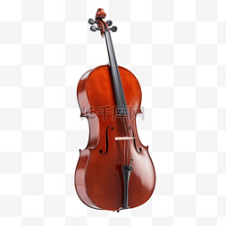 卡通手绘音乐乐器大提琴
