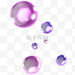 彩色圆球立体图片_3DC4D立体渐变玻璃球