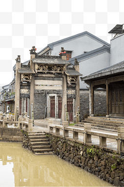 湖水湖水图片_农村古街建筑农村屋