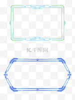 科技风可视化背景底纹光效数据可视化边框