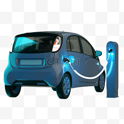 3D立体C4D新能源汽车充电