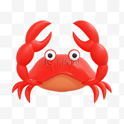 3d海洋生物图片_3DC4D立体螃蟹大闸蟹