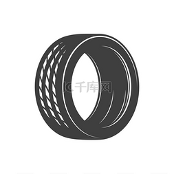 黑色的轮胎图片_汽车车轮轮胎图标矢量隔离的汽车