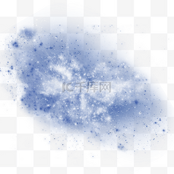 蓝色星云光效宇宙银河元素
