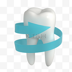 嫩芽牙齿图片_3D立体牙齿模型