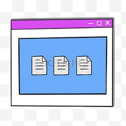 白色文稿图片_网页文稿蓝色紫色图片卡通