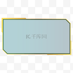 年会国潮图片_极简国潮绿金商务边框