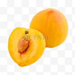 桃子类水果图片_黄桃有机成熟果实
