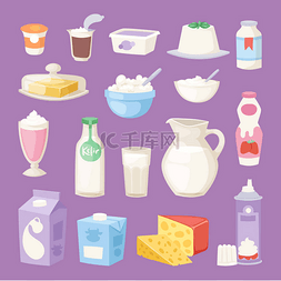 奶油烩饭图片_牛奶是日常用品矢量