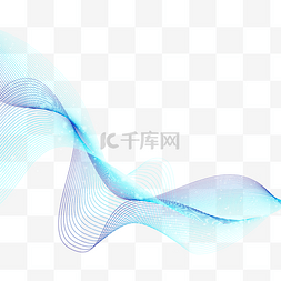 量子微波图片_淡蓝色科技网格光效抽象量子