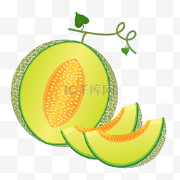 水果酸性海报图片_夏天水果甜瓜哈密瓜
