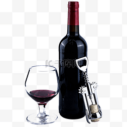 红酒瓶红酒开瓶器玻璃杯
