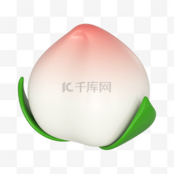 3DC4D立体水果桃子