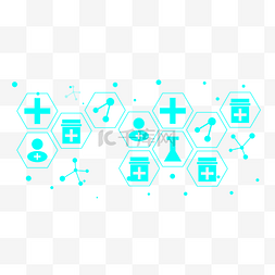 十字路口logo图片_多边形医疗图标科技