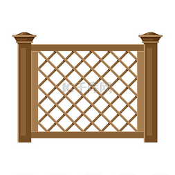 栏杆花园图片_白色木栅栏的插图花园田野或庭院