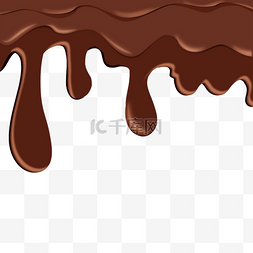 巧克力滴落边框