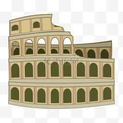 罗马竞技场欧洲建筑图标高大