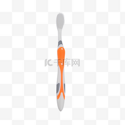 矩形橙色图片_牙刷橙色清洁工具