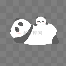 熊猫图片_母亲节亲子熊猫