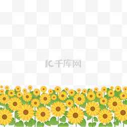 迎风踏春季图片_春季花丛向日葵