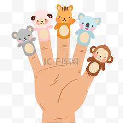 手指动物图片_手指木偶玩偶手套