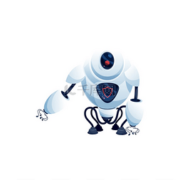 安踏儿童logo图片_手臂和腿上有吸力的 Ai 机器人隔