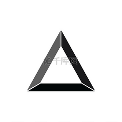 三角形主题标志标识艺术矢量图