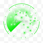 雷达目标扫描抽象光影