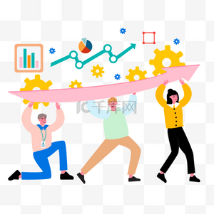 小组合作卡通图片图片-小组合作卡通图片图片素材免费下载-千库网