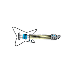 小清新首页设计图片_吉他乐器涂鸦素描卡通矢量吉他乐