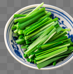 蔬菜割韭菜绿色