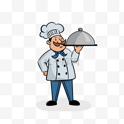 卡通厨师服装图片_卡通美食厨师形象