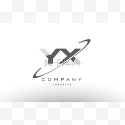 yx y x 耐克灰色字母字母徽标