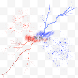 双色闪电对抗光效