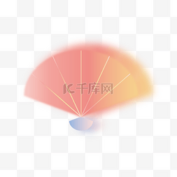 弥散扇子图片_新年扇子装饰