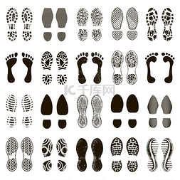 身份认证3图片_鞋子的脚印鞋类台阶轮廓靴子或运