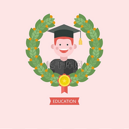 学习机构背景图片_教育标志教育机构学校学院的徽章