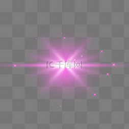 光特效炫光图片_雾状交叉直线爆闪紫色粒子特效