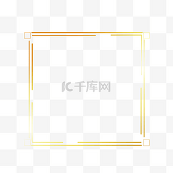 装饰线框图片_金色线条线框