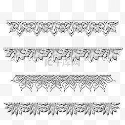 雕刻镂空纯白花纹