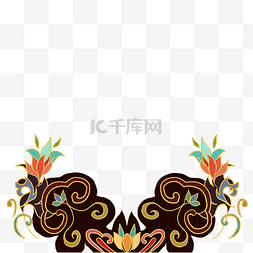中式花纹纹饰