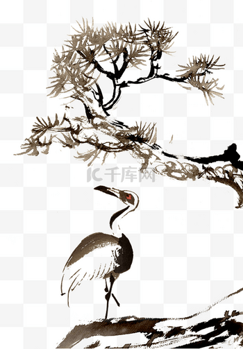 松与鹤风景图片-松与鹤风景图片素材免费下载-千库网 