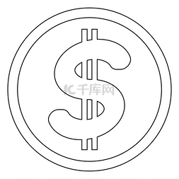 圆圈图标中的美元。
