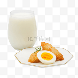 香雪鸡蛋面图片_营养早餐牛奶鳕鱼饼